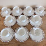 Majorelle Nancy for Haviland suite of 10 porcelain coffee cups