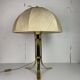Large ( 65 cm ) midcentury brass space age mushroom table lamp, 1960s
