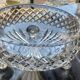 Bohemian crystal fruit bowl diamond point centrepiece decoration