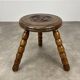Tabouret tripode brutaliste dans le goût de Dudouyt