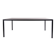 HAY T12 dining table – black linoleum – black aluminium frame