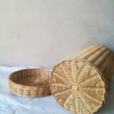 Cylindrical storage basket