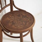 Antique Parisian café-style chairs (c. 1920). Set of 6, no. 3