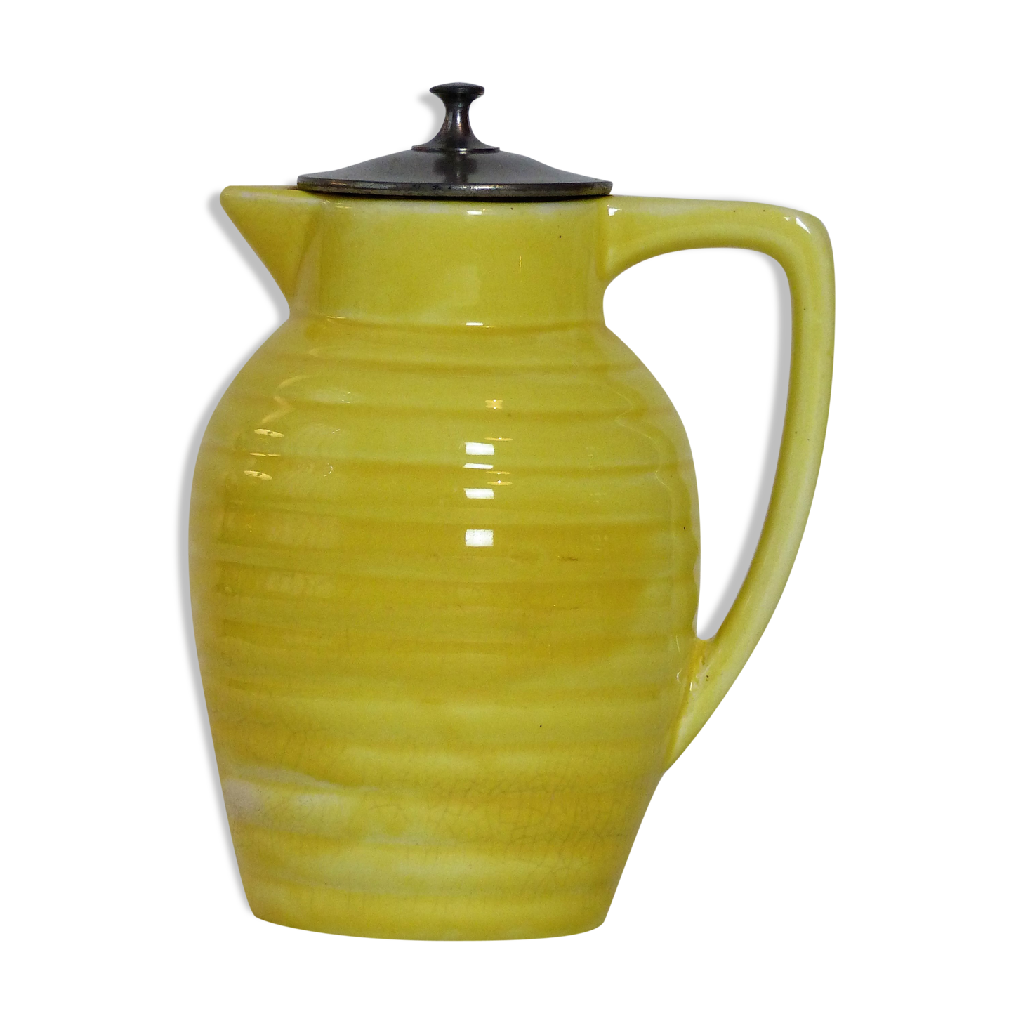 Vintage earthenware pitcher
