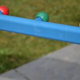 School shelf and hooks on wheels