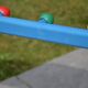 Etagère et patères d'école sur roulettes