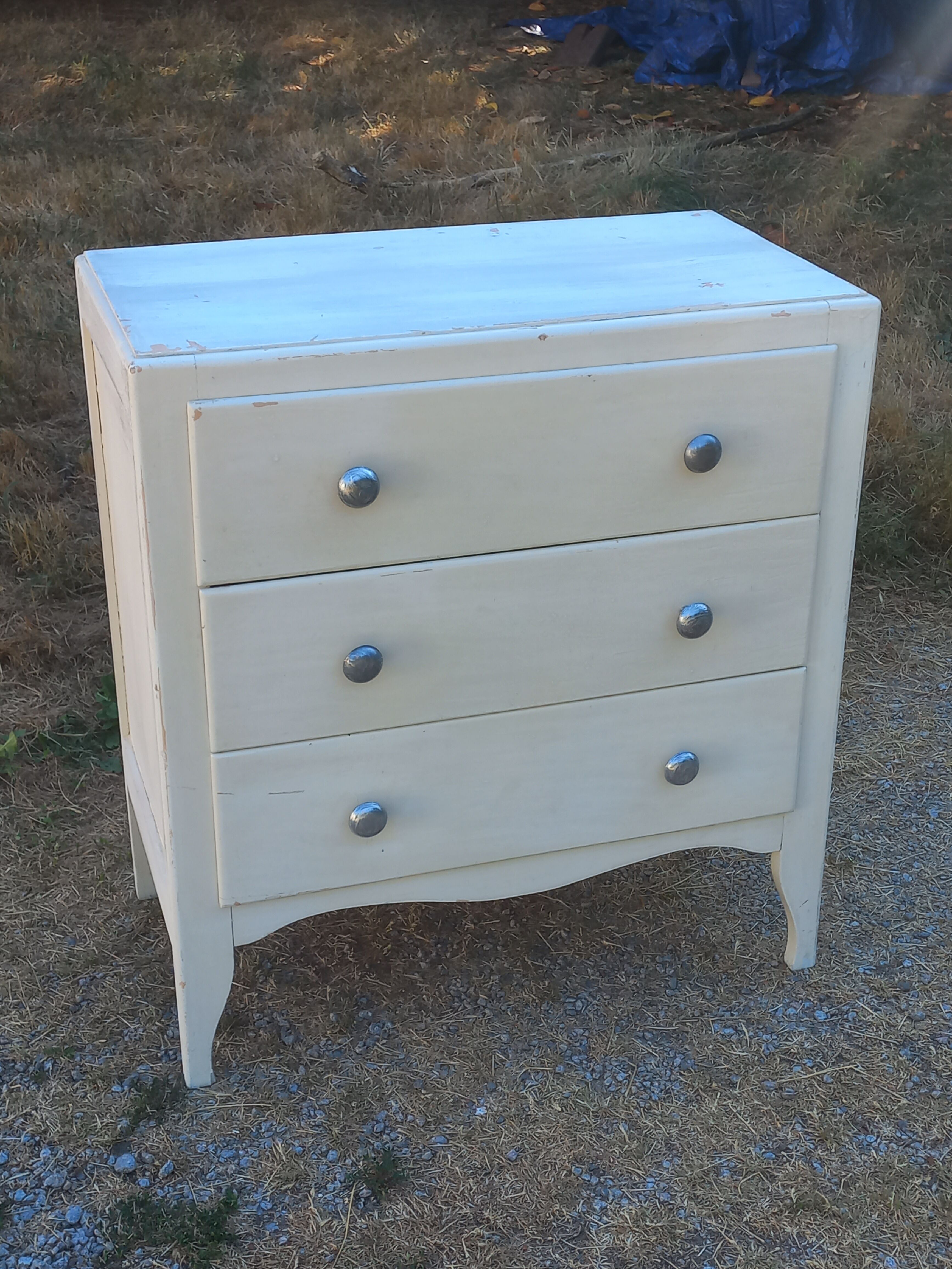 Commode vintage 3 tiroirs des années 50