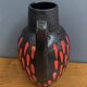 Ceramic red and black vase by Scheurich Germany model 279-38