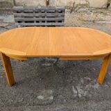 Dining table in elm from 1980
