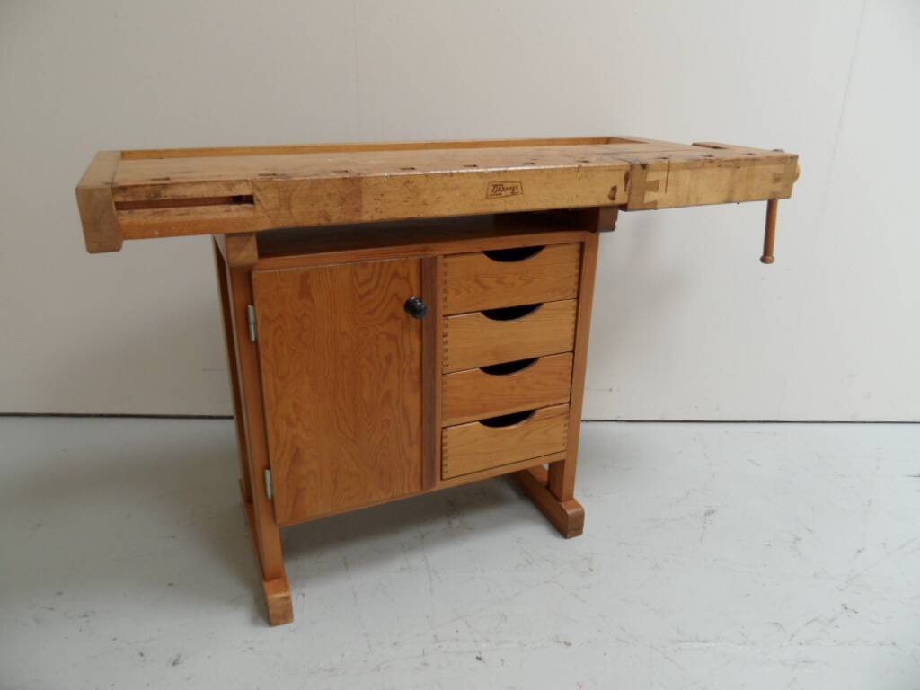 Vintage industrial workbench