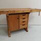Vintage industrial workbench