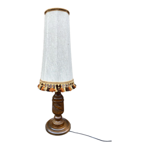 lampadaire vintage bois