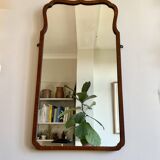 Antique scallop edged wall mirror c.1920-30s