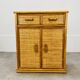 Commode en rotin années 60