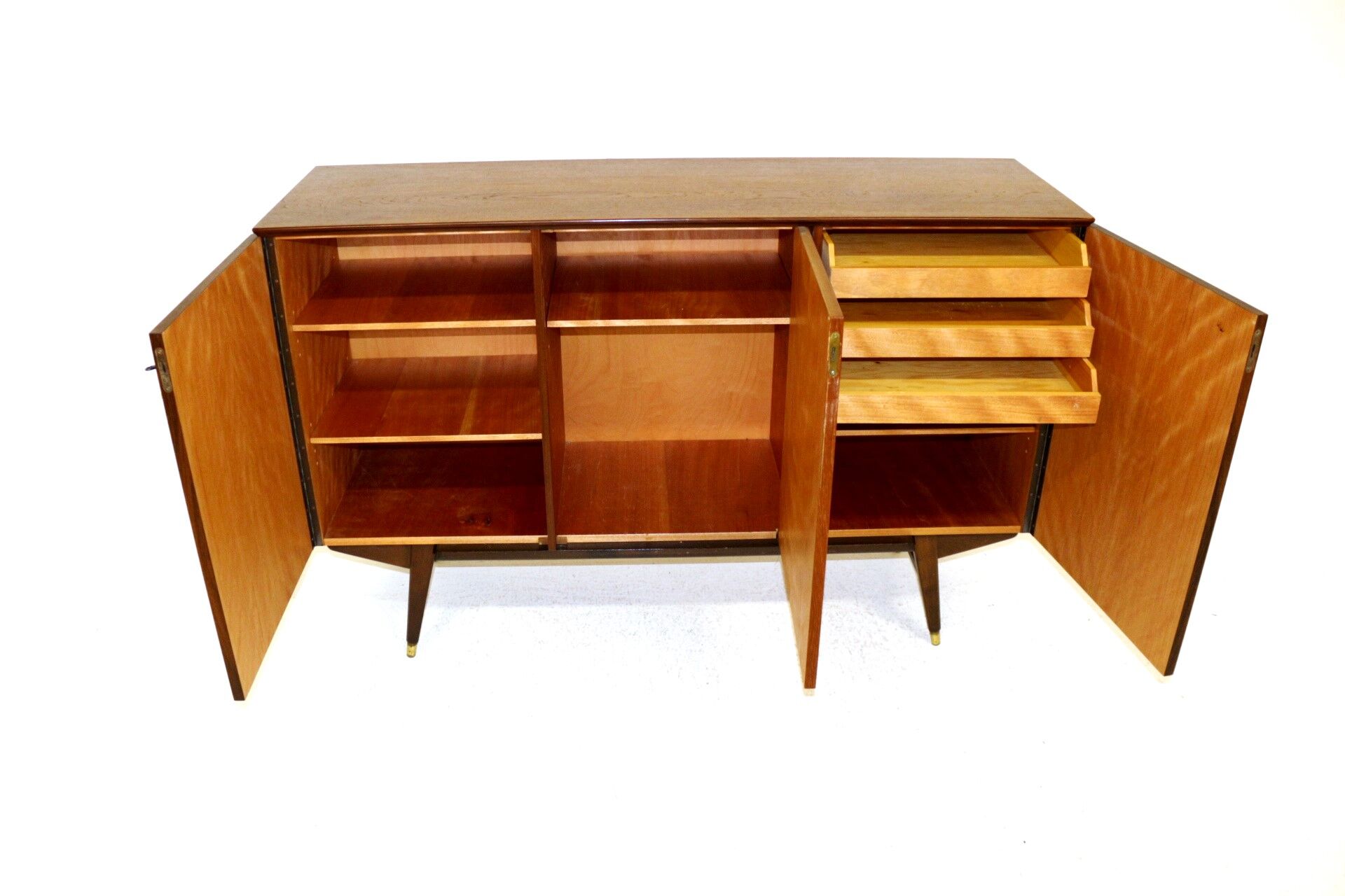 Commodity-enfilade, teak and rosewood Suede 1950