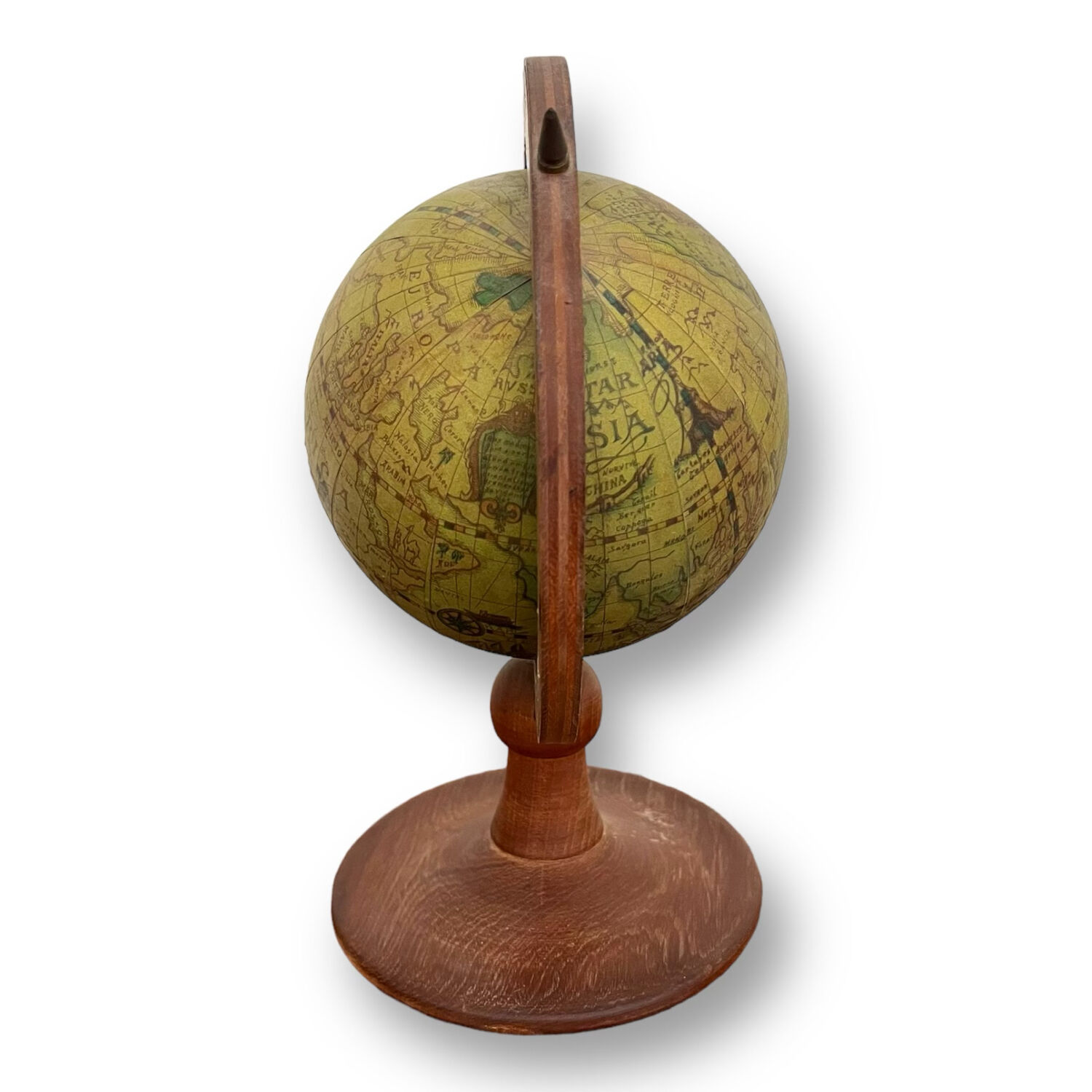 Globe rotatif vintage