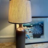 Vintage stoneware bottle lamp