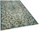 Hand-knotted carved oriental 1970s 172 cm x 270 cm blue carpet