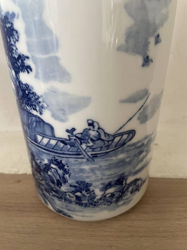 Vase rouleau japonais vintage en céramique