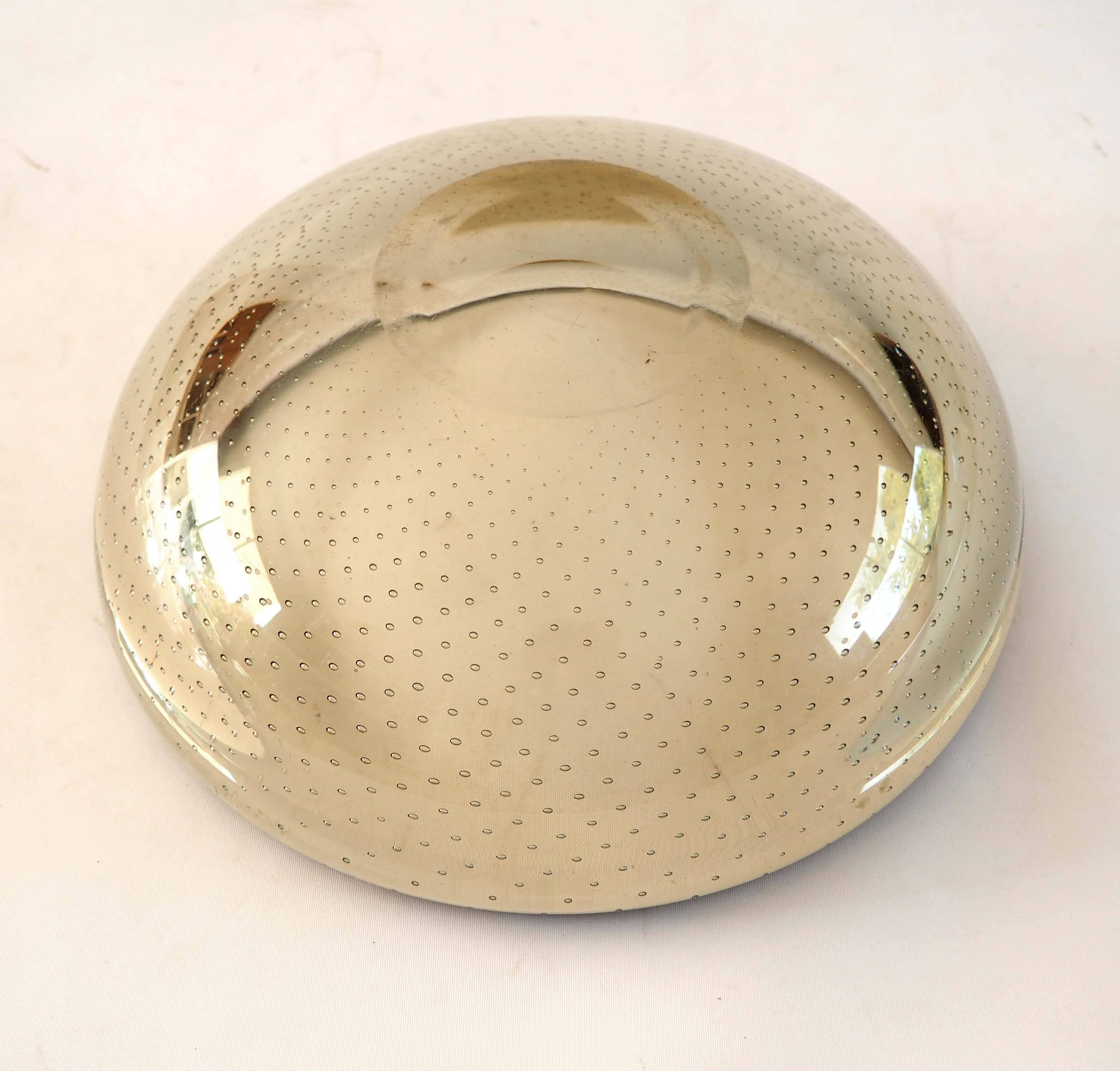 Seguso bullicante crystal salad bowl