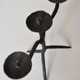 Candlestick tripod iron forged 1950