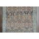 Vintage Turkish Oushak Handmade Wool Cotton Brown Runner Rug 118x309