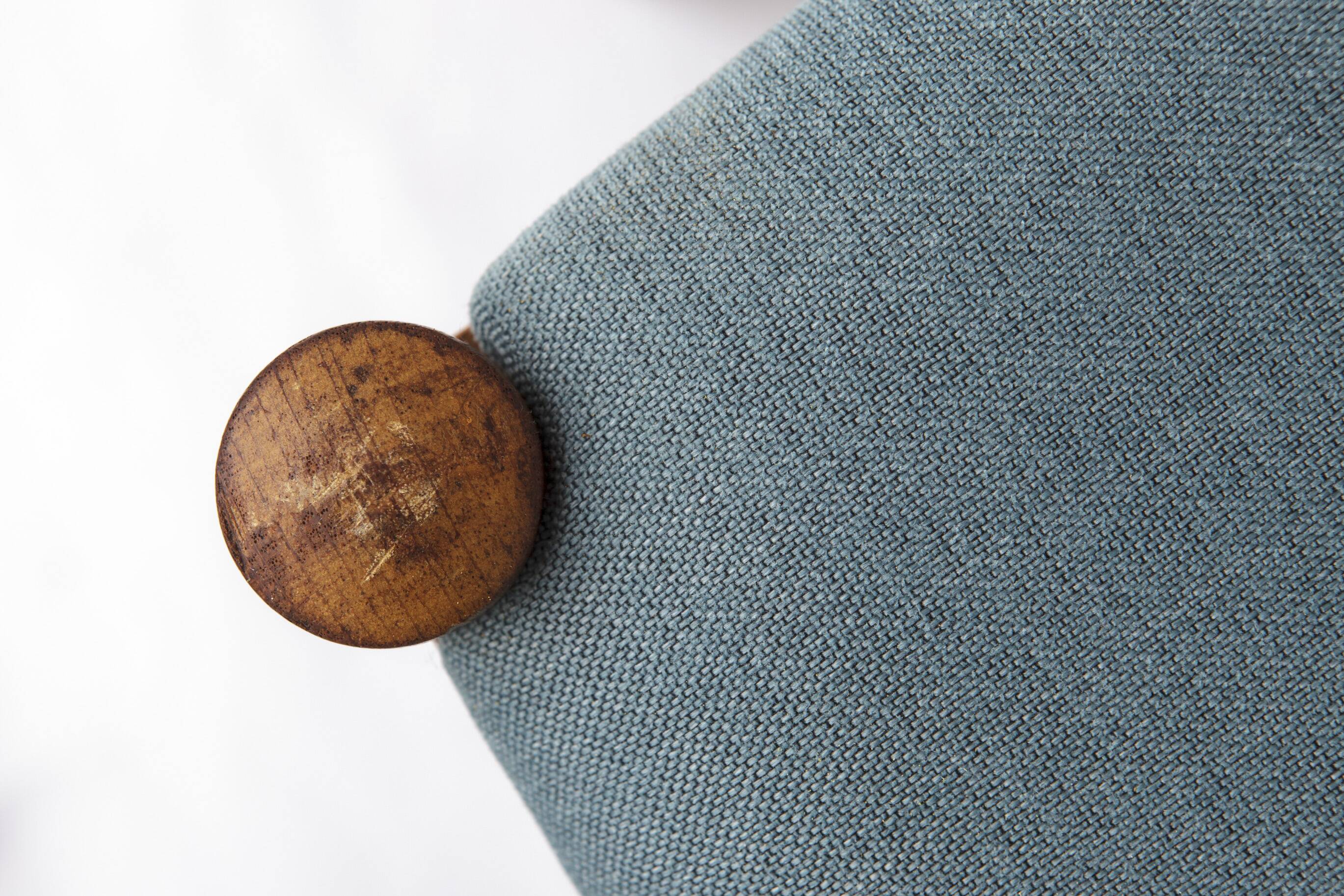 Set of 5 Vintage Oak Dining Chairs Germany 1960s Mid Century Modern