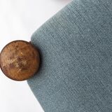 Set of 5 Vintage Oak Dining Chairs Germany 1960s Mid Century Modern