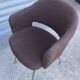 Fauteuil conférence en tweed 1970