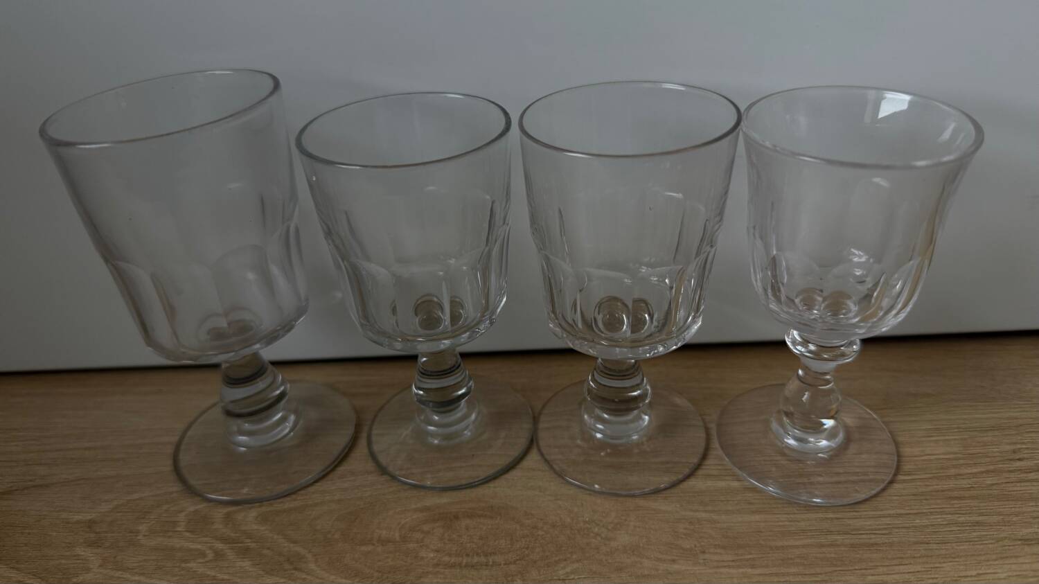 Baccarat 'Scale' crystal liqueur glasses