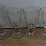 Baccarat 'Scale' crystal liqueur glasses