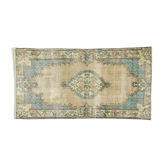 Anatolian handmade vintage rug 182 cm x 94 cm