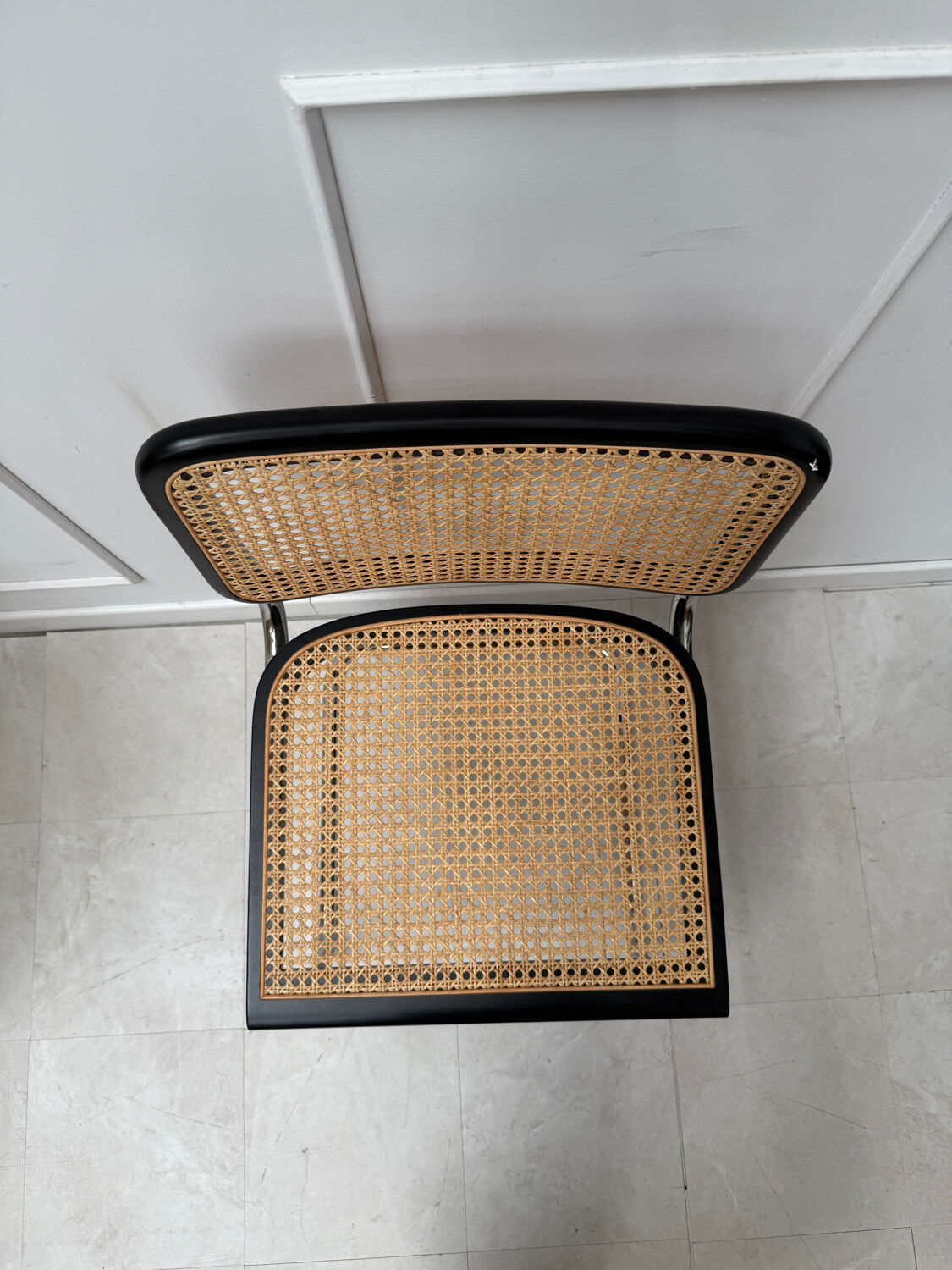 Pair of black B32 Cesca chairs