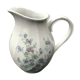 Ancien pichet limoges modèle palm porcelaine blanche décor fleurs vintage