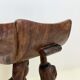 Trône royal "Fon" en bois sculpté – Bénin, XXᵉ siècle