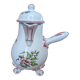 Tripod chocolate pot in Moustiers faience signed Lallier.
