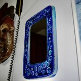 Vintage ceramic mirror from vegvari hungary 1970