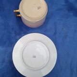 Tea cup with saucer in Earthenware K G Lunéville (Keller Guerin)