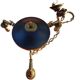 3-branched empire chandelier in bronze