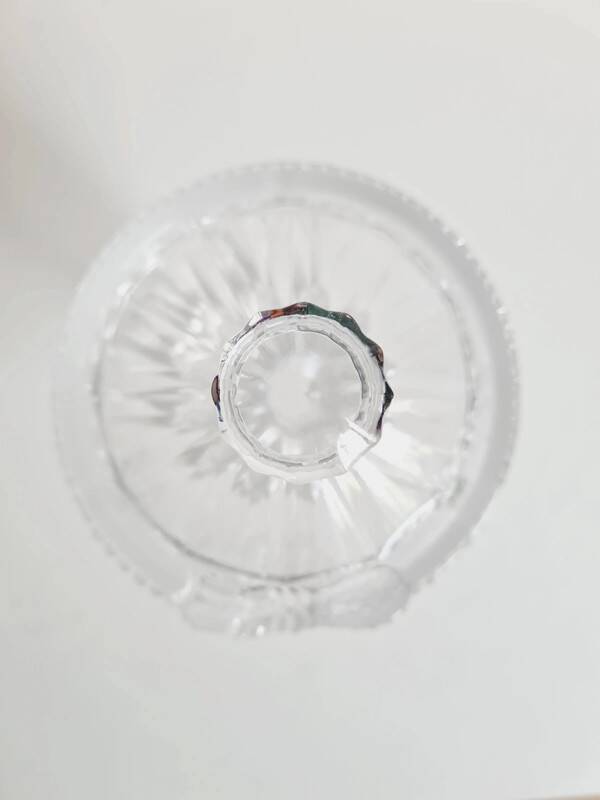 Bonbonnière vintage Evita en cristal - années 1970