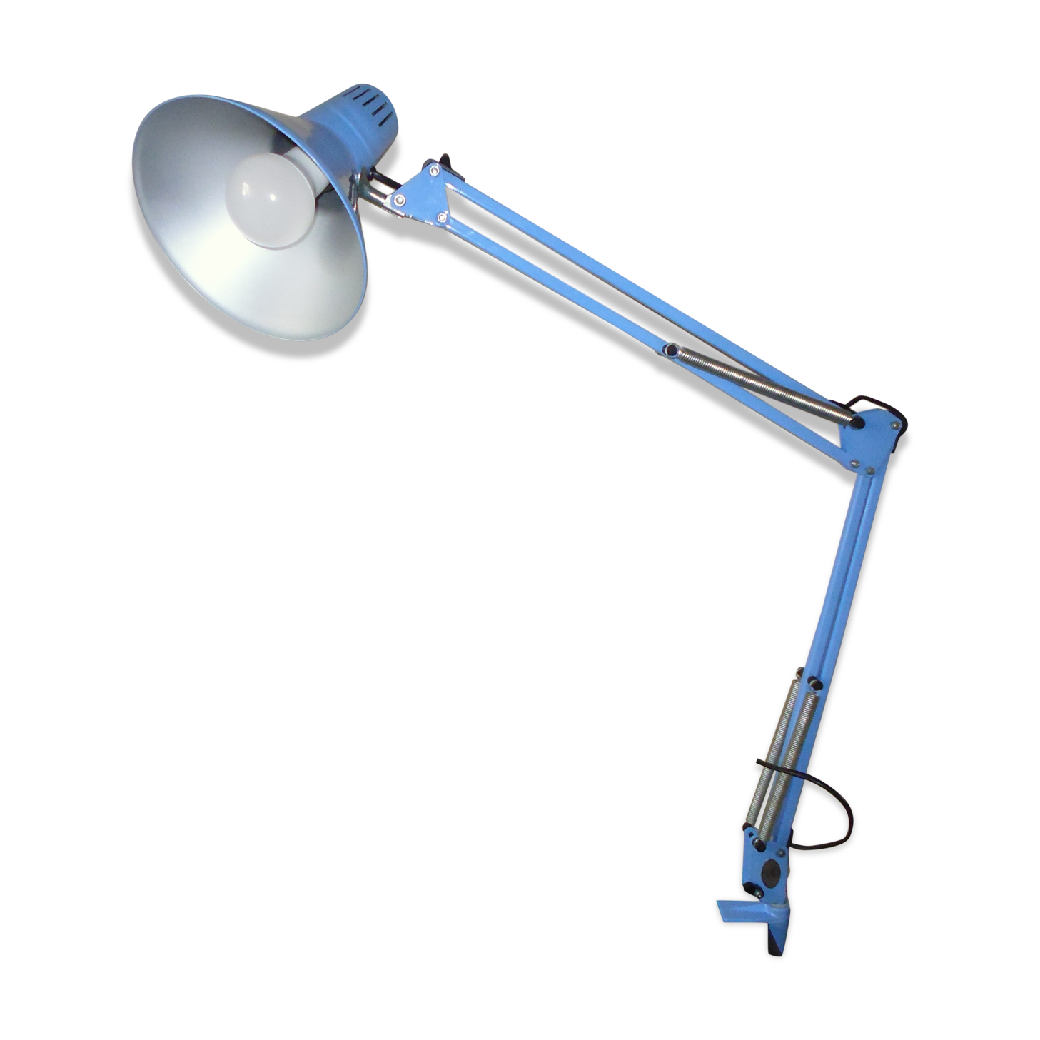 Twist vintage blue workshop lamp 50s 60s