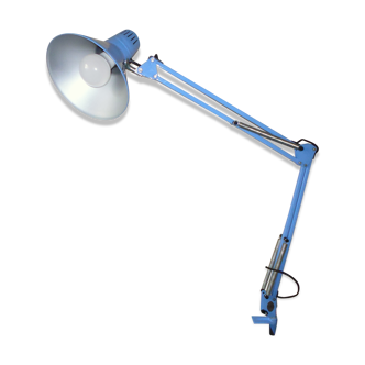 Lampe d'atelier bleu vintage Twist années 50 60