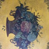 Plateau in plate painted while debut 19th