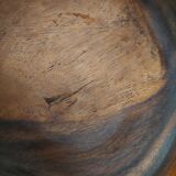 Vintage wooden fruit bowl
