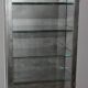 Iron display cabinet with black patina from around 1920