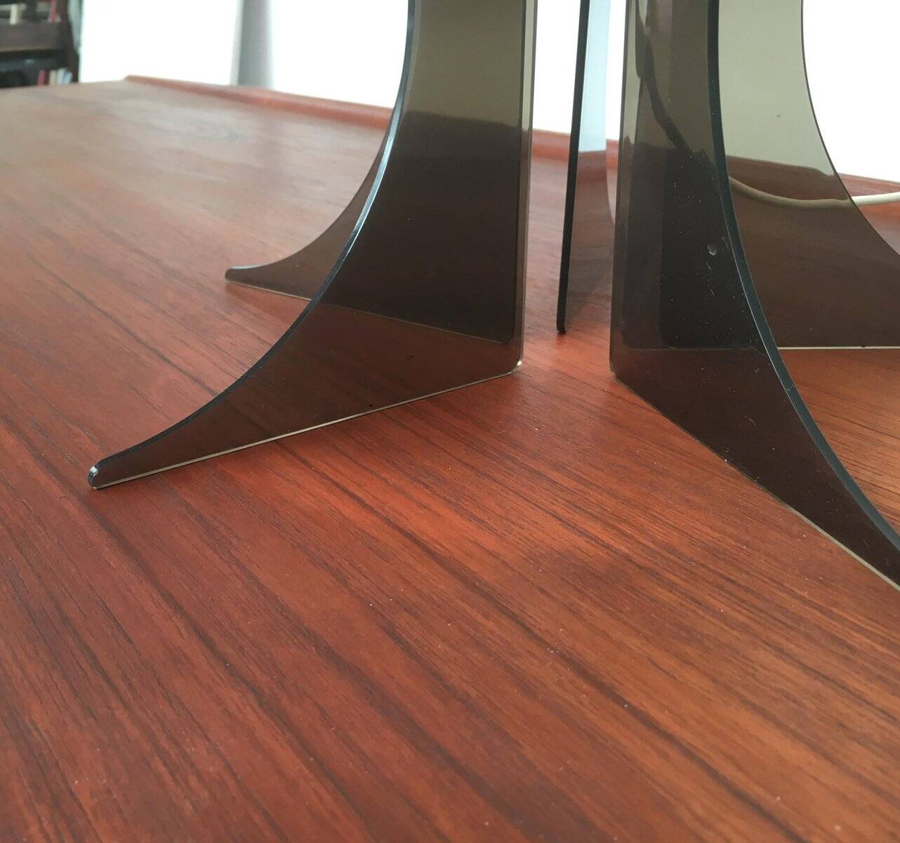 Mid-century Danish plastic table lamp by Flemming Brylle & Preben Jacobsen