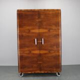 Armoire Bauhaus par Hynek Gottwald en placage de noyer et hêtre, années 1940