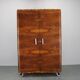 1940s Bauhaus Wardrobe by Hynek Gottwald , Walnut & Beech Veneer, Chrome De