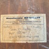 Set of 8 varnished bistro chairs