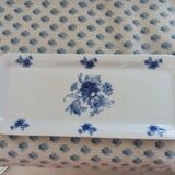 Presentation tray in blue and white Baudour porcelain